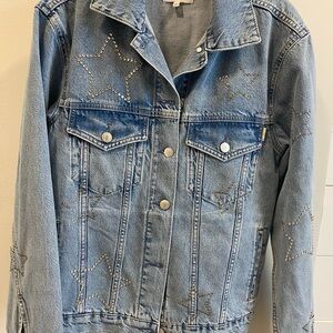 Rails Blue Star-Studded Jean Jacket